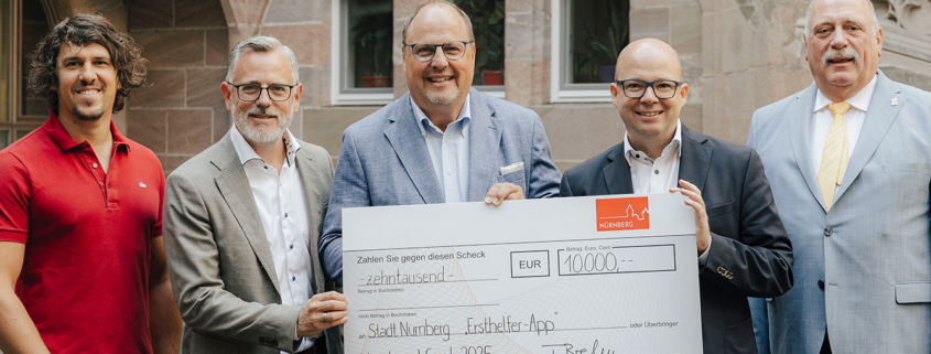 Scheck Spende ErsthelferApp
